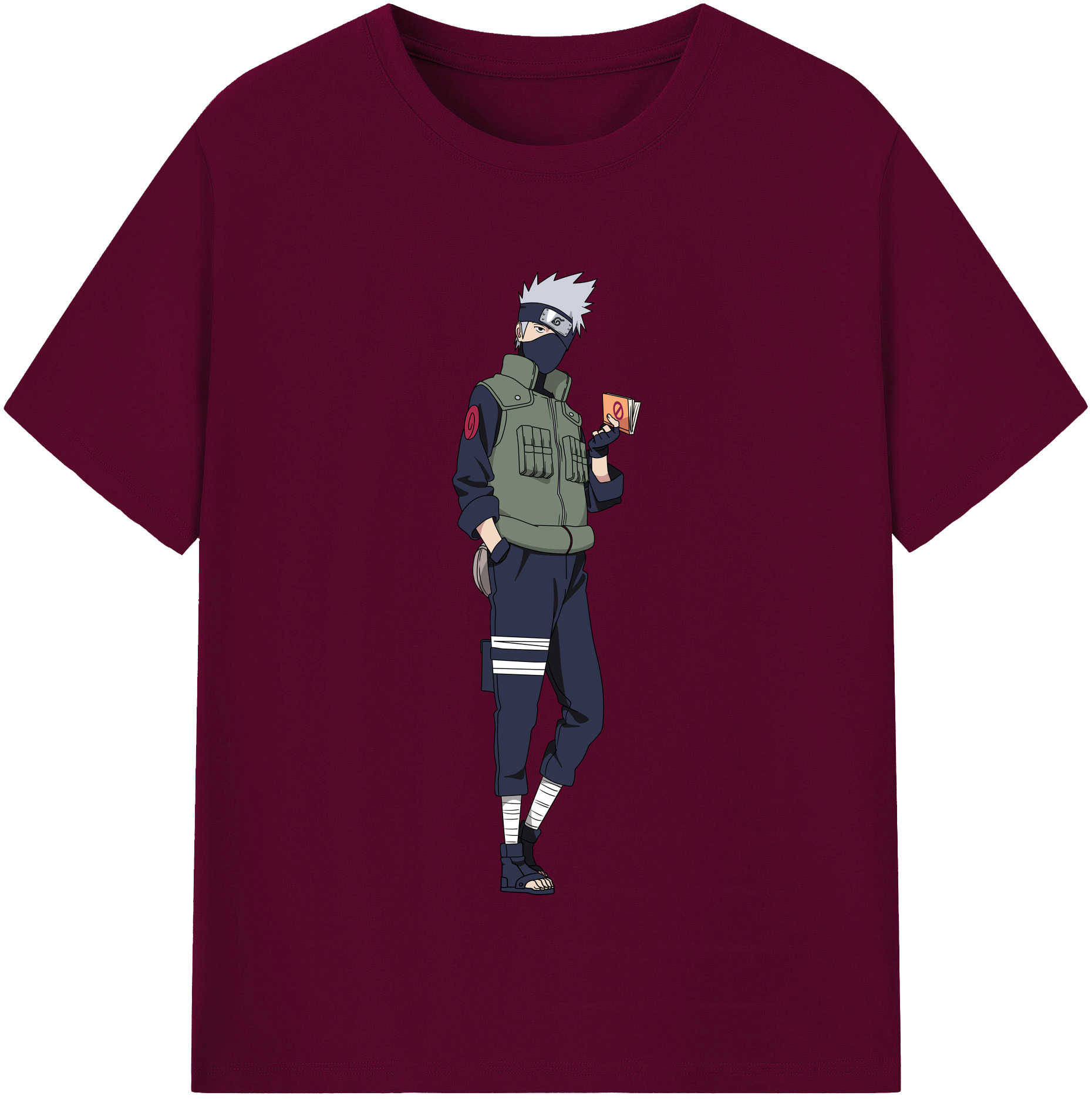 （画像用） NARUTO -ナルト- はたけ カカシ Hatake Kakashi レディースカジュアルプリントTシャツ（綿100％）
